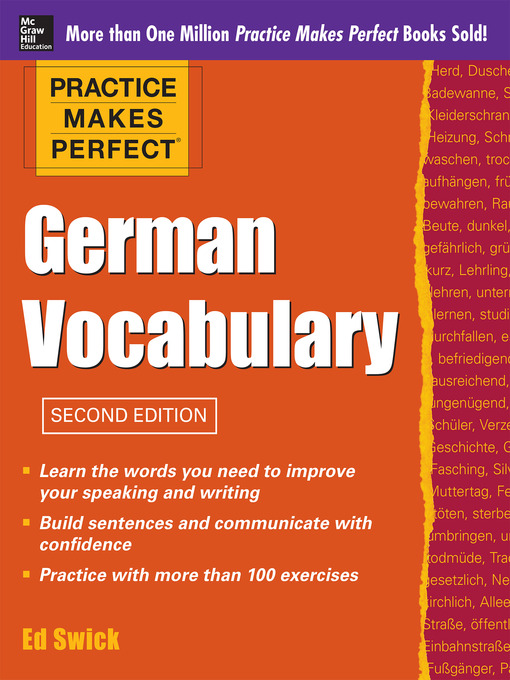 Title details for Practice Makes Perfect German Vocabulary by Ed Swick - Available